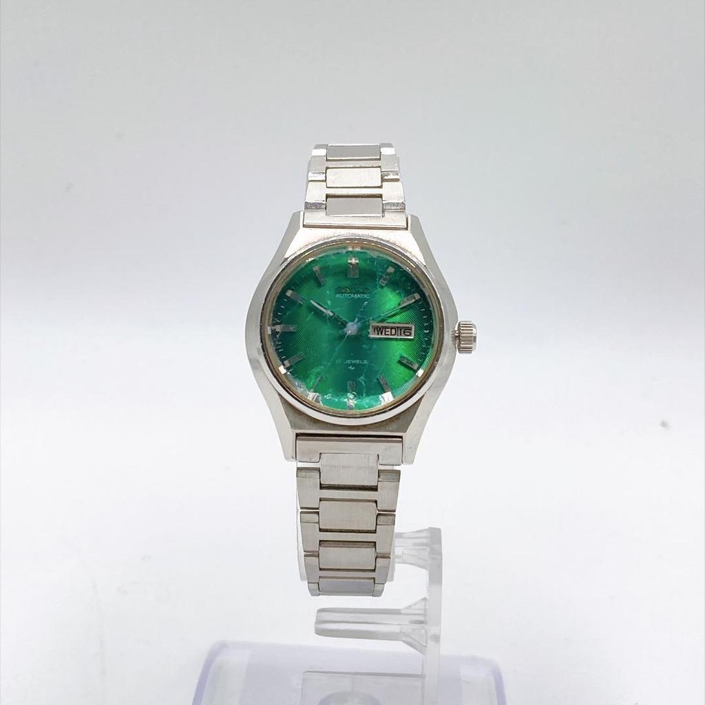 Б/у женские часы SEIKO Автоматические День-Дата Зеленые 549