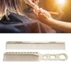 2 шт. алюминиевая расческа для волос с мелкими зубьями, устойчивая к высоким температурам, металлическая расческа для укладки волос для салона