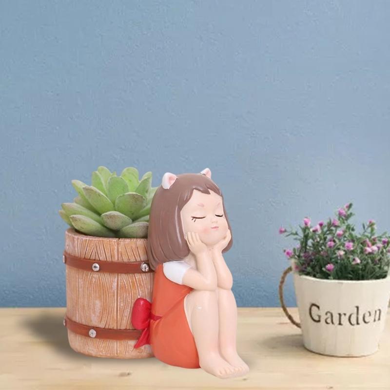 Succulents Flower Resin Silicone Mold Suitable for Garden Concrete Flower Candle Holder Crafts Home Decor