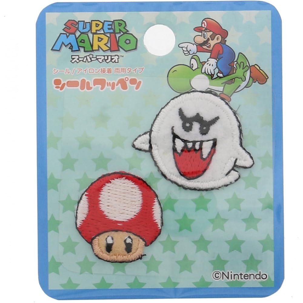 Inagaki Clothing Нашивка-наклейка Super Mario Тэреза Наклейка Супер Гриб Железная Двойной клей MRS006