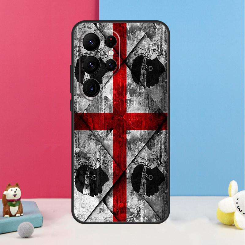 Flag of Sardinia Case For Samsung Galaxy S24 S26 Ultra S20 S21 S22 S23 S25 Plus S10 S25 FE Back Cover Shell
