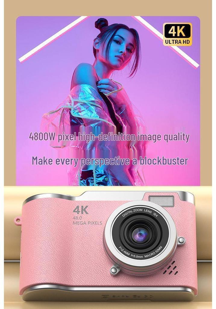 2025 New WiFi Flip Screen HD CCD Instant Camera for Students
