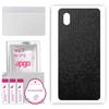 apgo Protective Skin Sticker for the Back Compatible with Samsung Galaxy A01 Core, Wrap Film, Foil, Vinyl - Pattern Black Honeycomb
