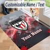 Custom Text Printed Rug Athletic Bilbao FC Non Slip Floor Carpet For Home Room Decor