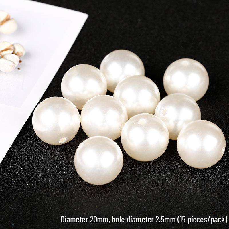 3-30mm Glossy Imitation Pearl Beads for DIY Jewelry: Hairpins, Bracelets, Necklaces, and Decorative Accessories.