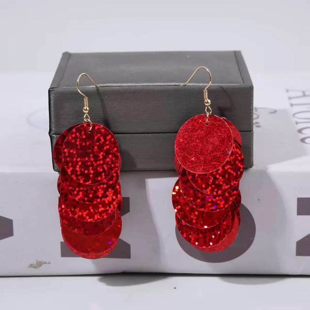 Round Tassel Earrings: Elegant Retro Design with Exaggerated Personality