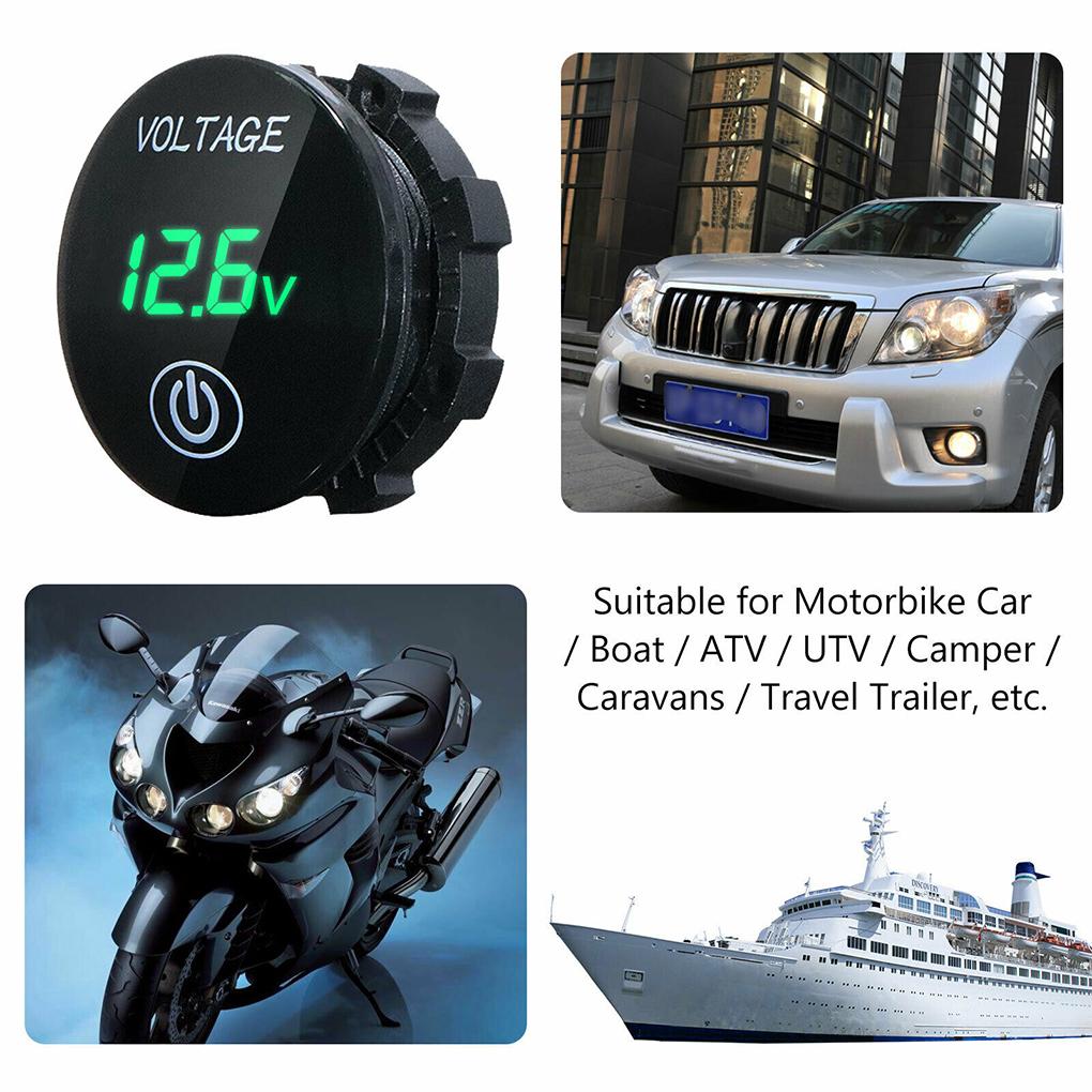 DC 5V-48V вольтметр цифровой дисплей автомобильный измеритель напряжения оборудование зеленый