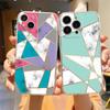 Милый мраморный модный прозрачный чехол для телефона iPhone 15 14 13 12 Mini 11 Pro Max XS X XR 7 8 Plus противоударный силиконовый чехол
