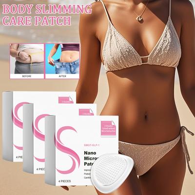1шт Нано-пластырь с микроиглами, пластырь для похудения, подтягивающий нитевой пластырь для улучшения ухода за кожей (4 шт./кор.)