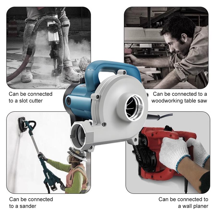 4580 Вт Электрический пылесос-воздуходувка Двухцелевой аппарат для всасывания и выдувания Высокоэффективный пылесборник 2 в 1 Пылесос-воздуходувка