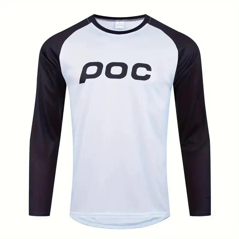Mens Long Sleeve Mountain Bike Jersey Cycling Shirt Quick Dry Trail Riding Top Outdoor Sports
