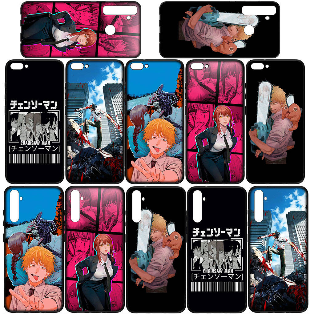 Чехол для iPhone 16 15 Xiaomi Redmi Note 14 13 12 11 Pro Max 16e Samsung Galaxy S25 S24 S23 Moto OPPO Huawei Tatsuki Fujimoto Человек-бензопила Чехол для телефона