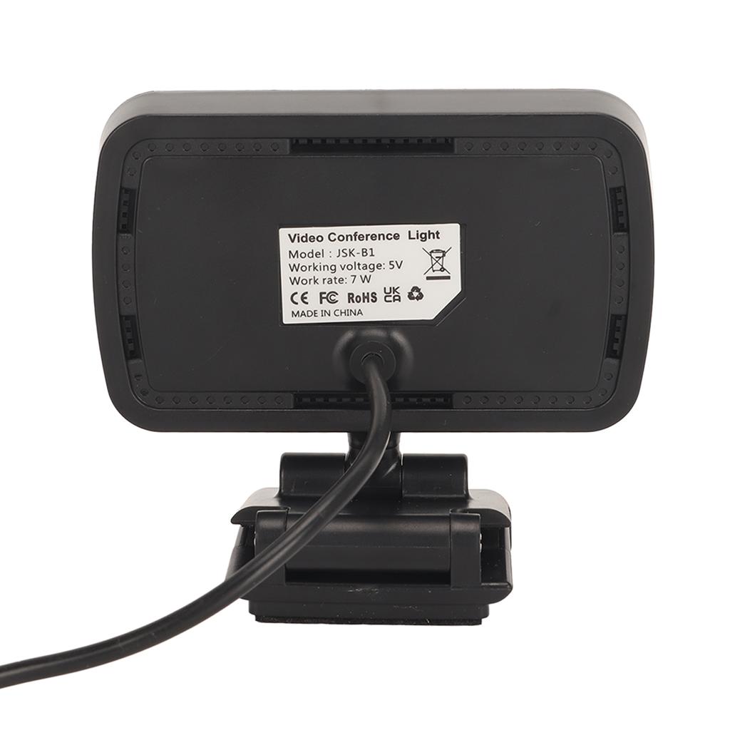 Webcam Light USB 3 Light Colors 10 Dimming Modes Flexible Rotatable Mini Video Light for Laptop Meeting Education