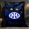 1PC F.C. Internazionale Milano Printed Soft Flannel Blanket Throw for Adult Bedroom Living Room Sofa Camping Travel Fan gifts Christmas Gifts