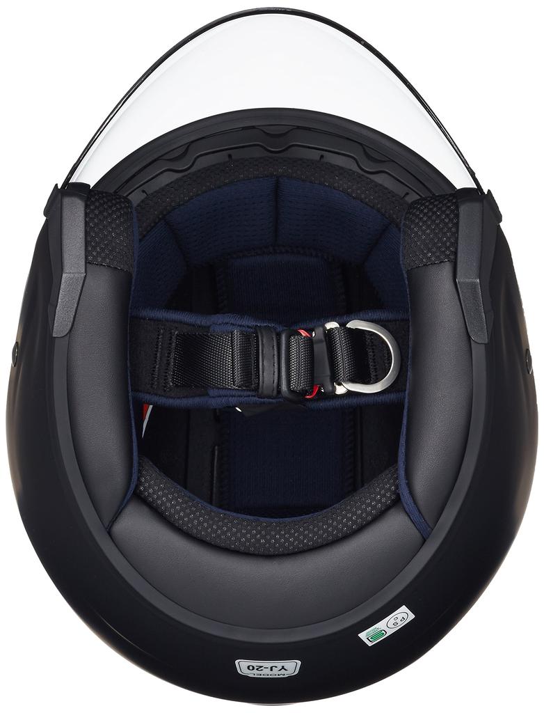 Yamaha Motorcycle Helmet Jet ZENITH Rubber Tone Black XXL Size YJ-20 (62-63cm) 90791-23453