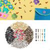 500 Pieces Paper Fasteners Split Pins,Handmade,Spikes Craft Pins Pushpin Scrapbooking Brads for