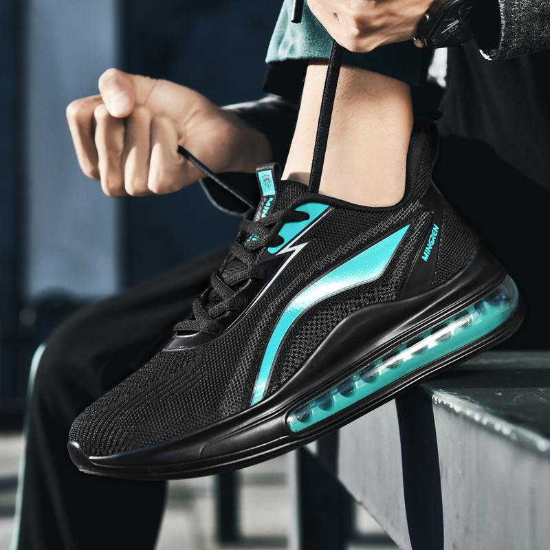 Мужские легкие кроссовки большого размера с дышащей сеткой на воздушной подушке, мужские кроссовки, кроссовки для бега, мужская обувь для тенниса