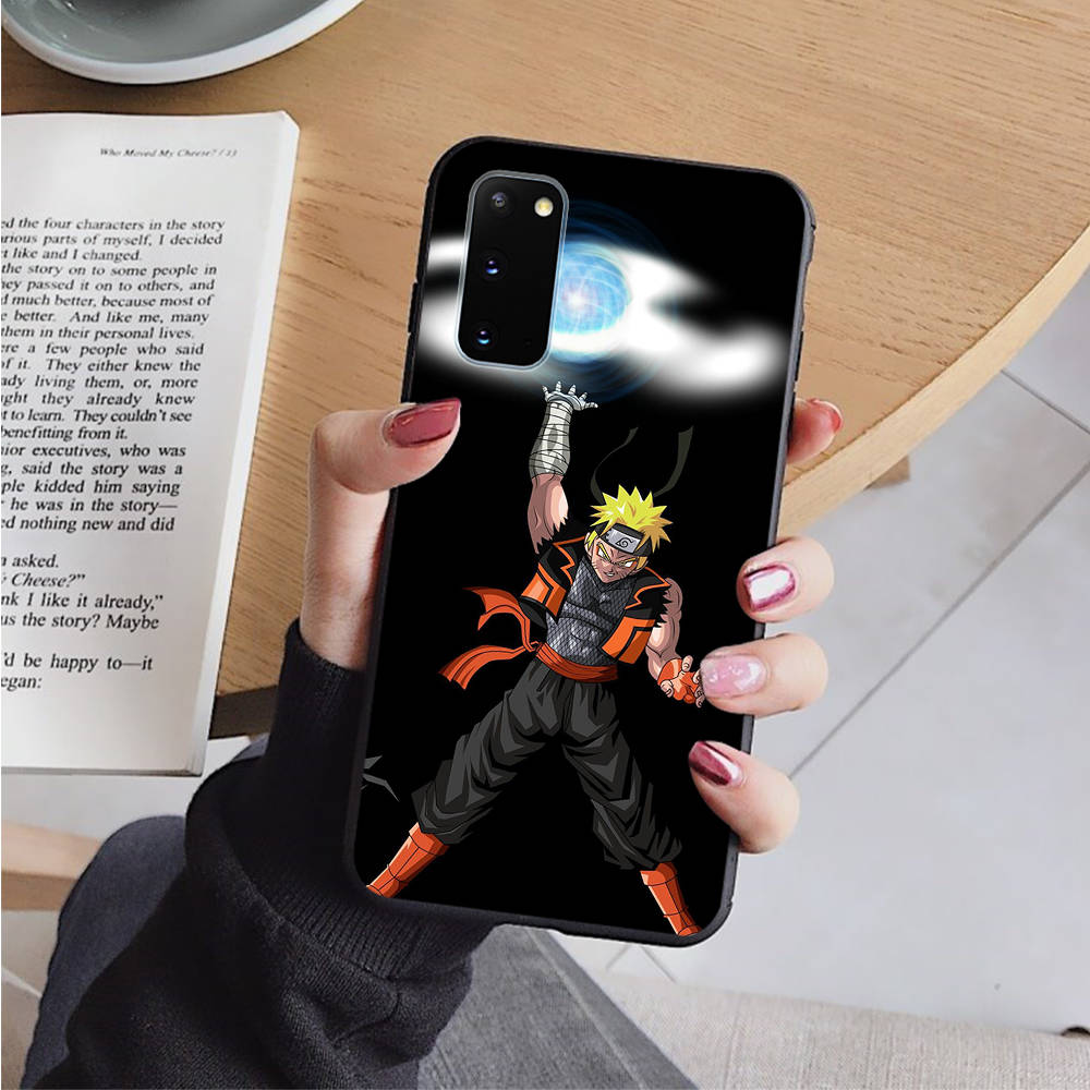 Чехол AD66 Naruto Black для iPhone 16 15 Plus 14 13 12 11 Pro 8 7 6S SE 5S X XR XS Max Realme C30 C33 C31 9I Huawei Y8P Y9 Sofe Cover