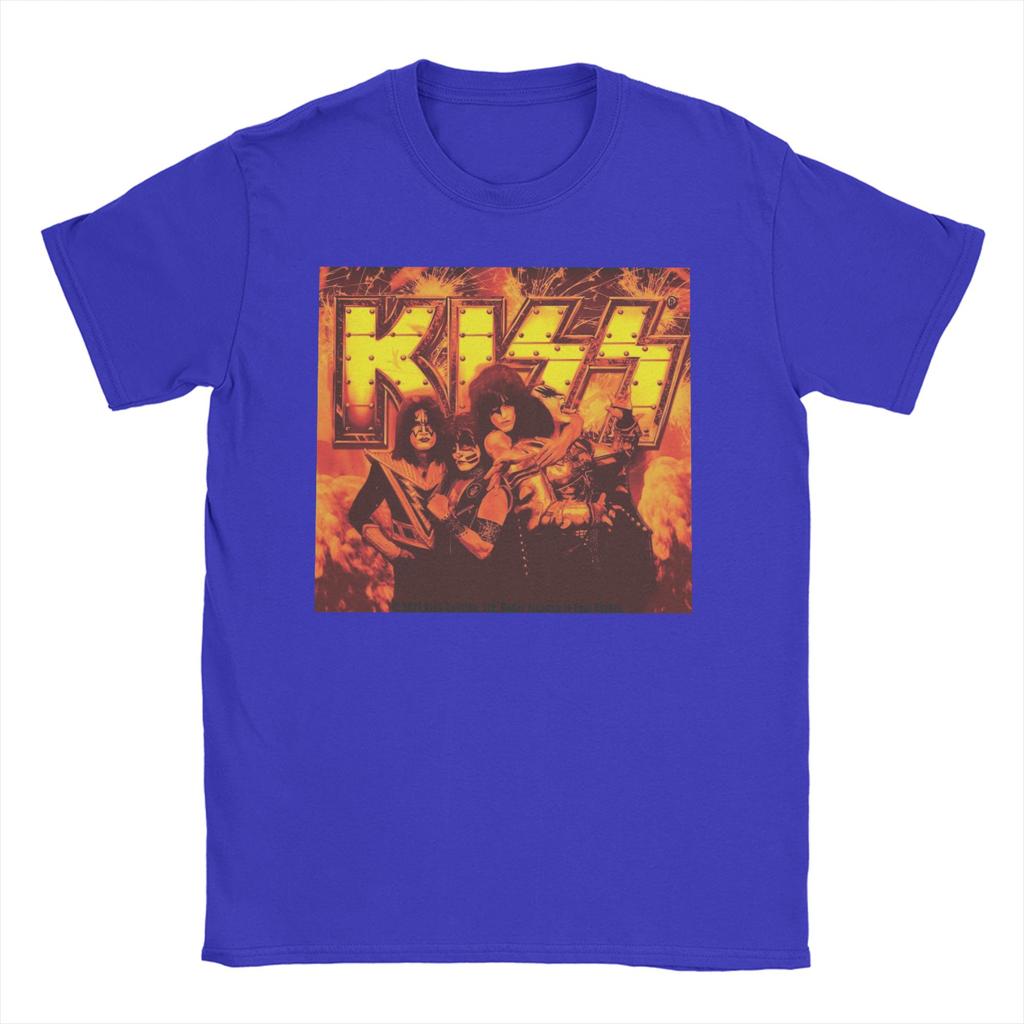 Харадзюку Футболка Летняя Эйс Фрейли Космонавт Kiss Группа Популярные Футболки Чистый Хлопок Футболка Мужская Забавный Рисунок Короткий Рукав Топ Футболка