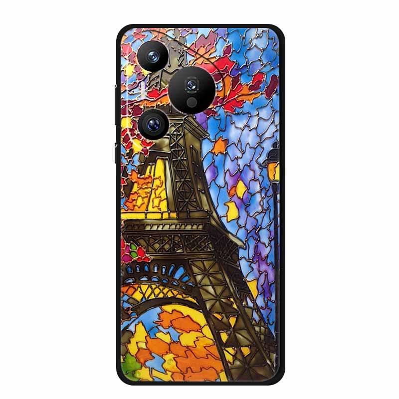 Чехол для телефона Huawei Pura 70 Pro с рельефной текстурой в стиле ретро - Мягкий цветной стиль