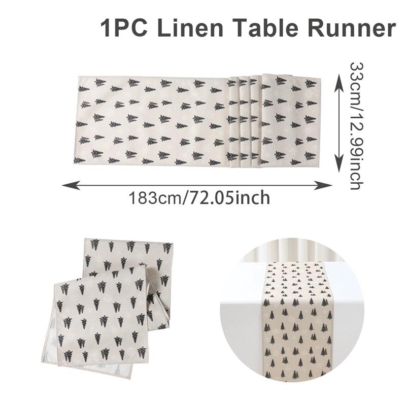 Рождественская дорожка для стола, рождественские украшения для дома 2024, украшения для рождественской вечеринки, подарки на Новый год 2025 года в Навидаде