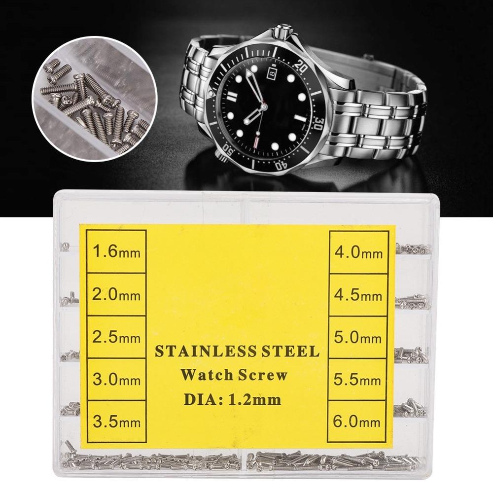 Cross Head Watch Screw 1.6-6.0mm Size Watch Back Screw Stainless Steel Screw Eyeglass Repair