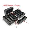 Plastic DIY Battery Storage Case Clip Holder Container 1X 2X 3X 4X 18650 Battery Storage Box Case Wire Lead Pin