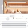 Aluminum Profile LED Bar Light Tube 12V With Penetrable Wood Board 25mm Touch Sensor Dimmer Switch DIY Kitchen Cabinet Wall Lamp