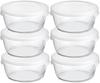 Жаростойкий стеклянный контейнер для хранения круглый 600 мл MST-60-TW набор из 6 штук