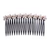 20 Teeth Girls Hairband Headwear Hair Clip Inserted Hair Comb Bangs Hairpins Rhinestone Buttons