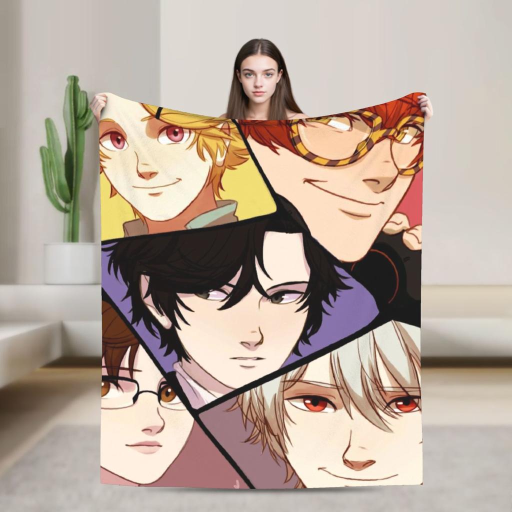 Mystic Messenger Choi Brothers Blanket Travel Office Flannel For Couch Chair Sofa Bed Super Warm Custom DIY Quality Bedspread