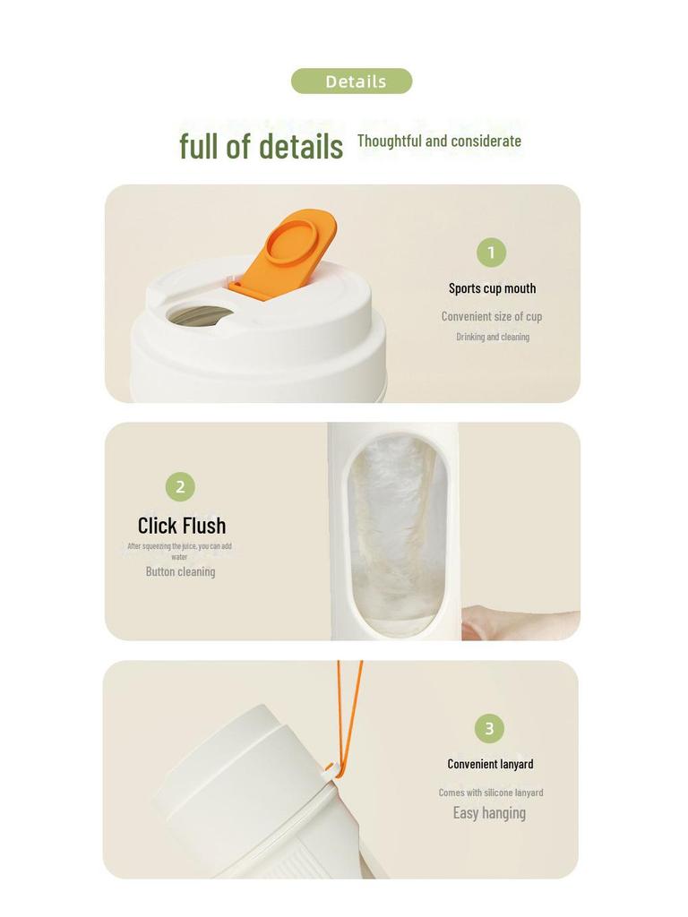 Portable Multi-Function Wireless Juicer & Blender Cup