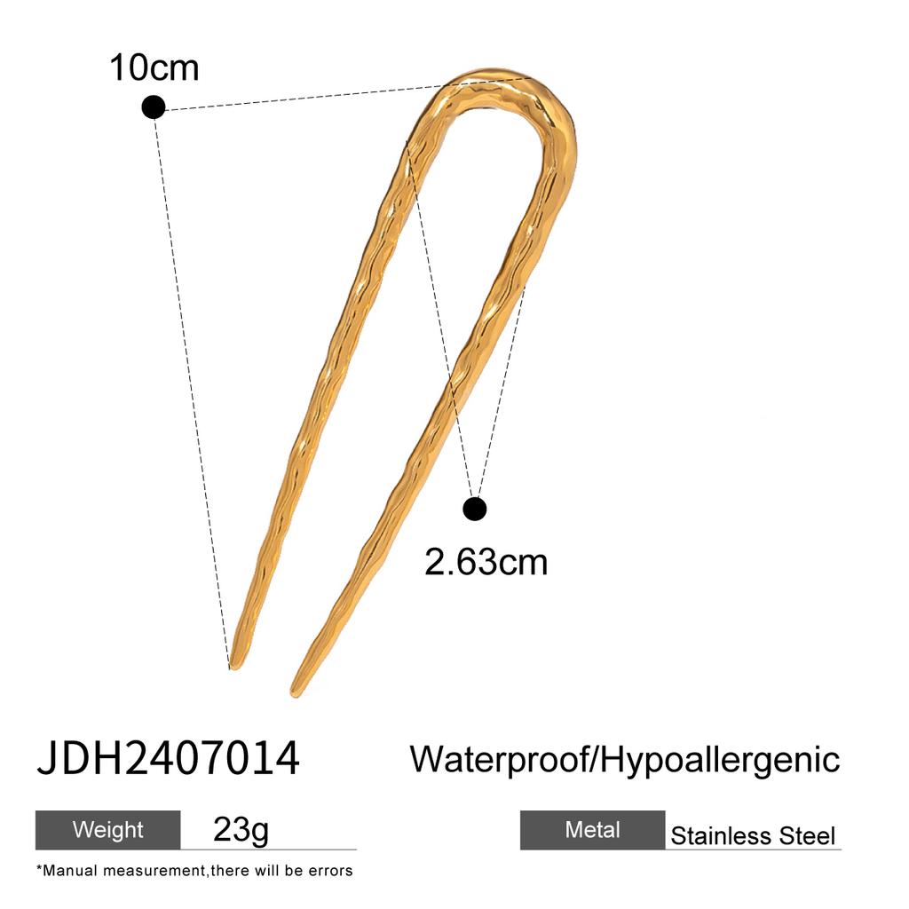 Youthway Elegant Stainless Steel U Shape Hair Pins For Women Wedding Hairpin Metal Jewelry Hair Accessories Gift