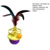 Interactive Cat Feather Toy Self Play Tumbler Toy with Feather And Ball Kitten Exercise Toy for Bored Indoor Adult Cats