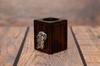 Friesian horse I – Wooden candlestick with a horse, a unique keepsake after the loss of a dog | Art-Dog