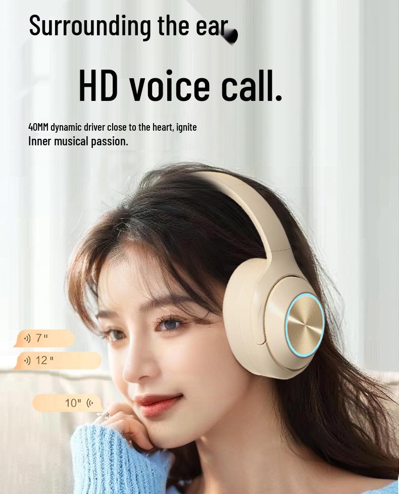 Эксклюзивные светящиеся Bluetooth-наушники: Поворотные, Большие амбушюры, Длительное время работы от аккумулятора