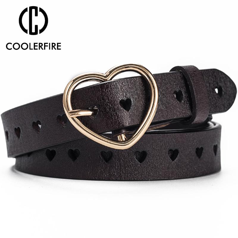 Women Belt Deduction Side Gold Buckle Jeans Wild Belts Fashion Students Simple Casual Trousers Belt