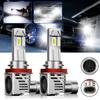 1 пара металлических H11 H8 H9 120 Вт Canbus светодиодные фары комплект ламп дальнего ближнего света ультра-белые 6500k