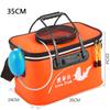 Foldable Wear-resistant Waterproof EVA Fishing Barrel Fishing Box Tools Box Optional Rechargeable Oxygen Pump 30cm/35cm/40cm/45cm/50cm Size Choices
