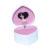 Jewelry Storage Box Rotating Ballet Dancer Music Creative with Makeup Mirror Desktop Ornament