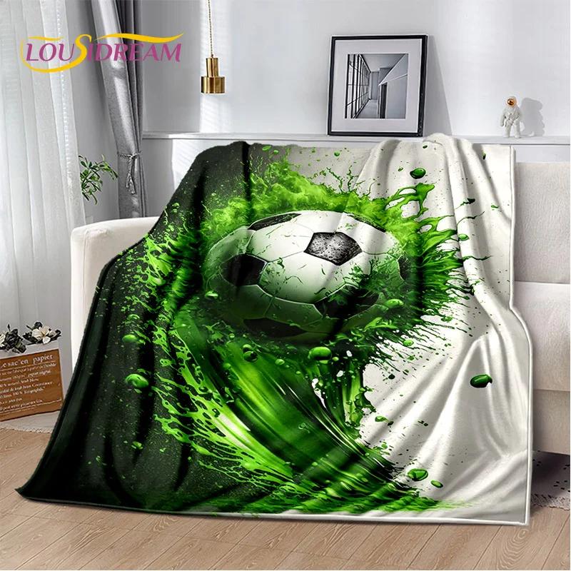 29 Стиль Футбольное поле Футбол Спорт Мультфильм Мягкое одеяло, Мягкий плед для дома Спальня Кровать Диван Дорожный чехол Детский подарок
