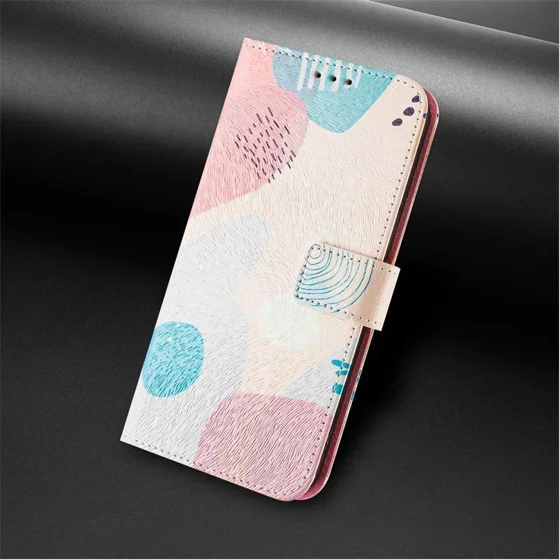 Чехол Pixel 9 для Google Pixel 9 Pro XL Флип Funda Google Pixel 8a 7a 6a 8 Pro 5a 4a 5G Кожаный Кошелек с Рисунком Чехол для Телефона