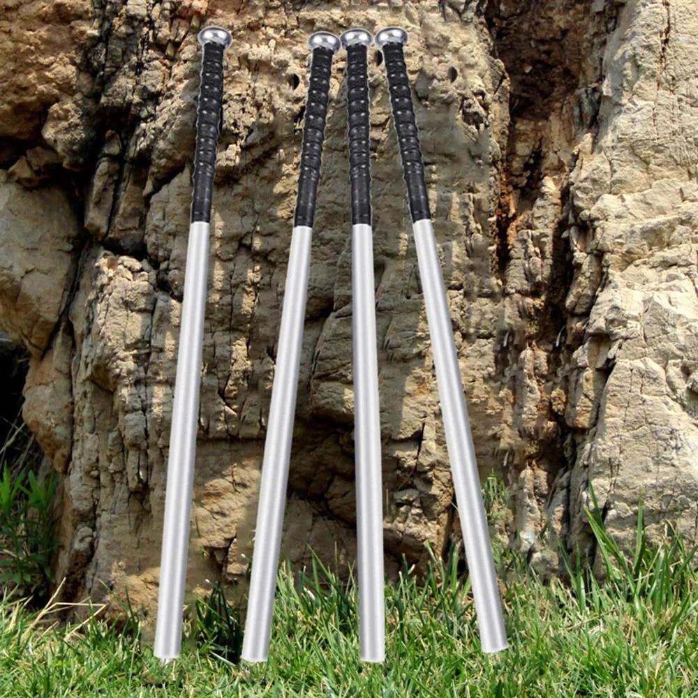 1 шт. Серебристая бейсбольная бита, 53 см/64 см Алюминиевый сплав Бейсбол, Серебристая тонкая бейсбольная бита, Домашняя легкая тренировочная бита