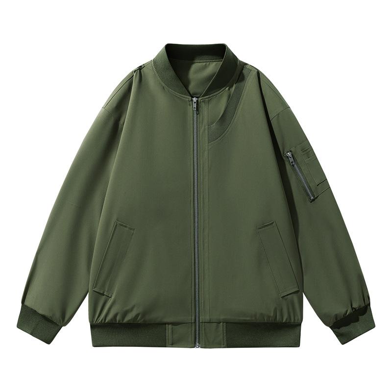 Vintage Couple High Street Baseball Uniform Loose and Versatile American Flight Jacket Men's Autumn High-end Coat