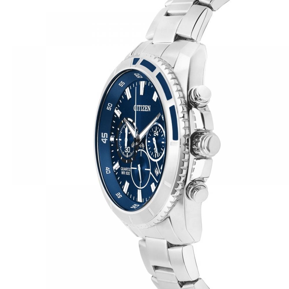 Citizen An8201 57л Хронограф Мужские Металлические Часы