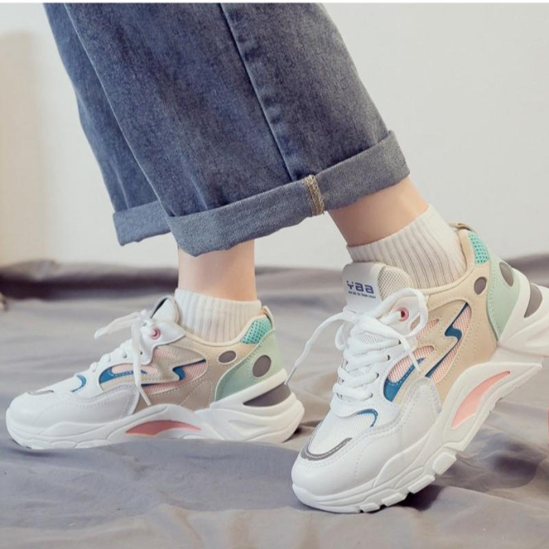 Sneakers Women Vulcanize Shoes 2025New Female Black White Platform Sneakers Thick Sole Casual Ladies Shoes