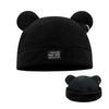 Weuiean и Шапка-бини с Медведем Ретро Часы Мужские Женские Осень/Зима Уши, Без Козырька, Шапка, Милый, EDCH-414 (черный)
