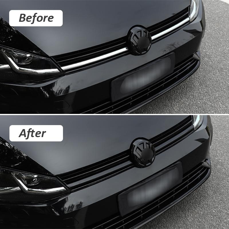 Глянцевая черная накладка на переднюю решетку для VW Golf 7 Rline 7.5 MK7, накладка на решетку бампера для Golf, декоративные аксессуары для решетки