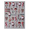 Nail Art Sticker Relief 5D Three-Dimensional Halloween Skull Spider Bone Pumpkin Adhesive Nail Sticker