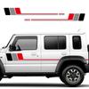 2 шт. Наклейки на пороги боковые двери автомобиля для Suzuki Jimny AT MT JTW Спортивные гоночные полосы Виниловые наклейки Самоклеящиеся Авто Декор Сделай сам